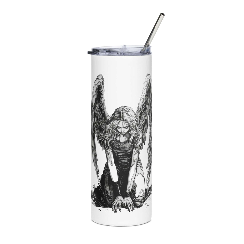 Fallen Angel Crouching Illustrated 20oz Stainless Steel Tumbler 4387095_15005