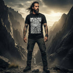 MAN EARING Black t-shirt with Gojira graphic design MM-GOJ-03S, MM-GOJ-03M, MM-GOJ-03L, MM-GOJ-03X, MM-GOJ-03XX, MM-GOJ-03XXX