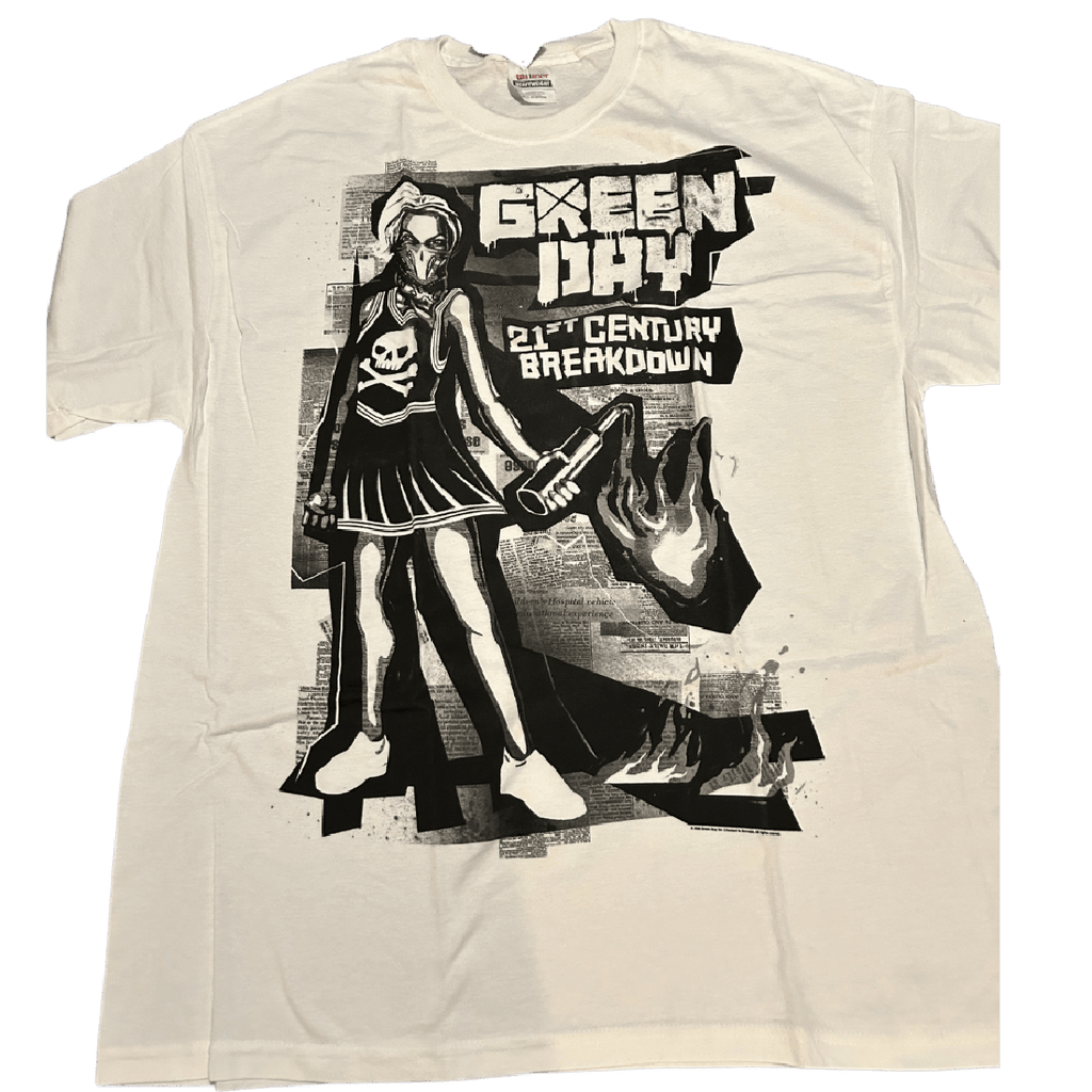 Green Day 21st Century Breakdown White T-Shirt – Forbidden Geek