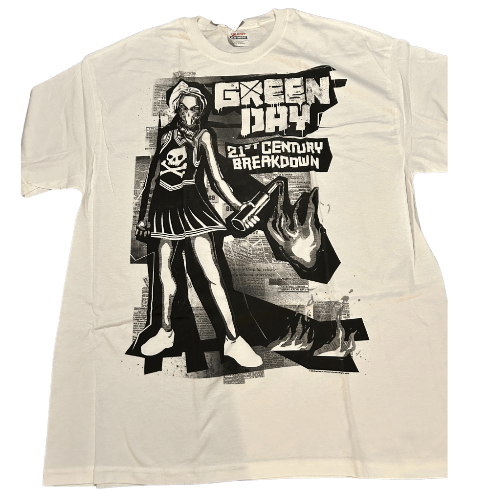 Green Day 21st Century Breakdown White T-Shirt