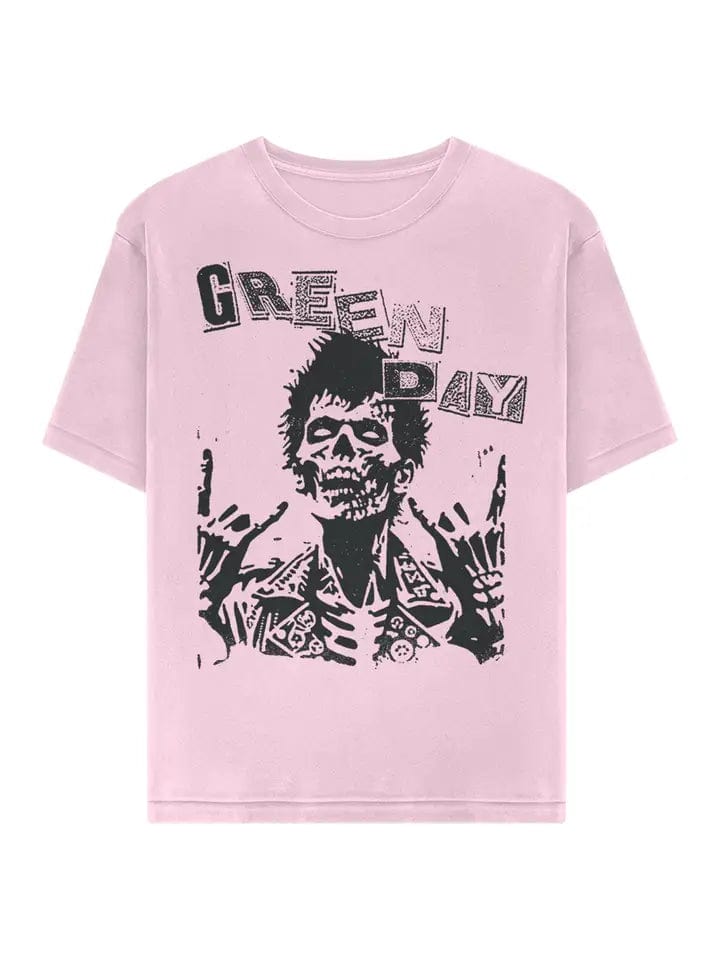 Green Day Saviors Zombie Unisex Pink T-Shirt