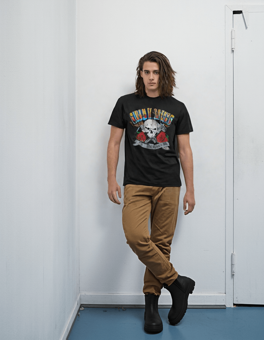 Guns N Roses Appetite Skull and Roses T-Shirt