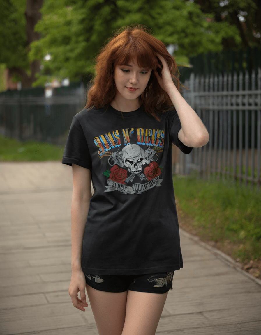 Guns N Roses Appetite Skull and Roses T-Shirt