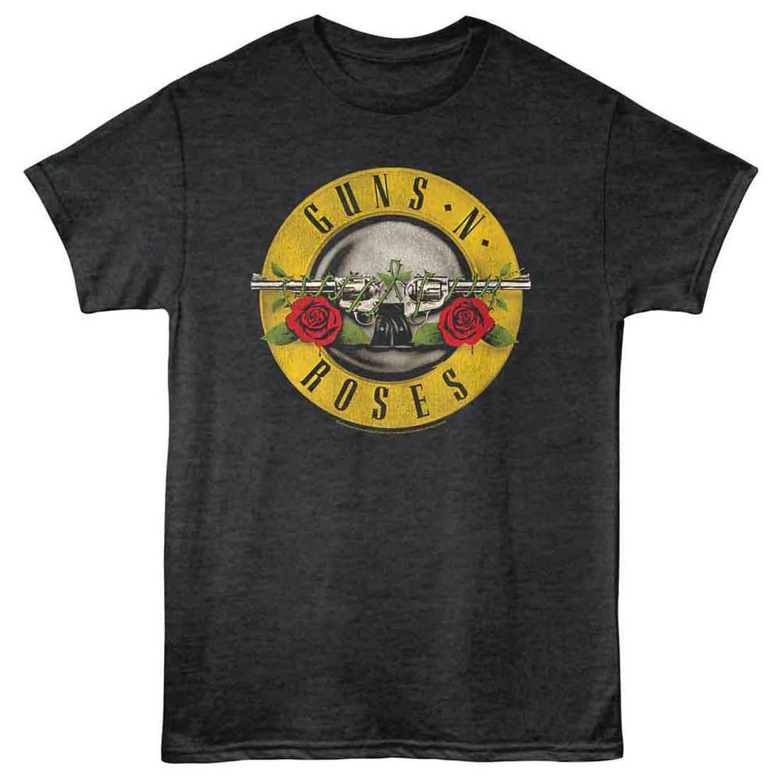 Guns n Roses Bullet Black Heather T-Shirt