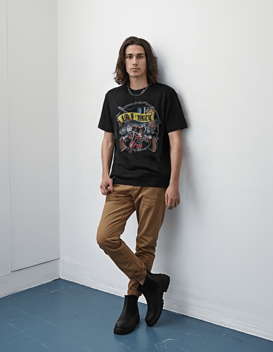 Guns N Roses Clown Skull T-Shirt