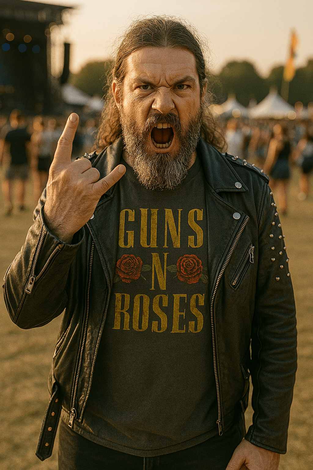 Guns N Roses GNR Logo Comfort Colors T-Shirt