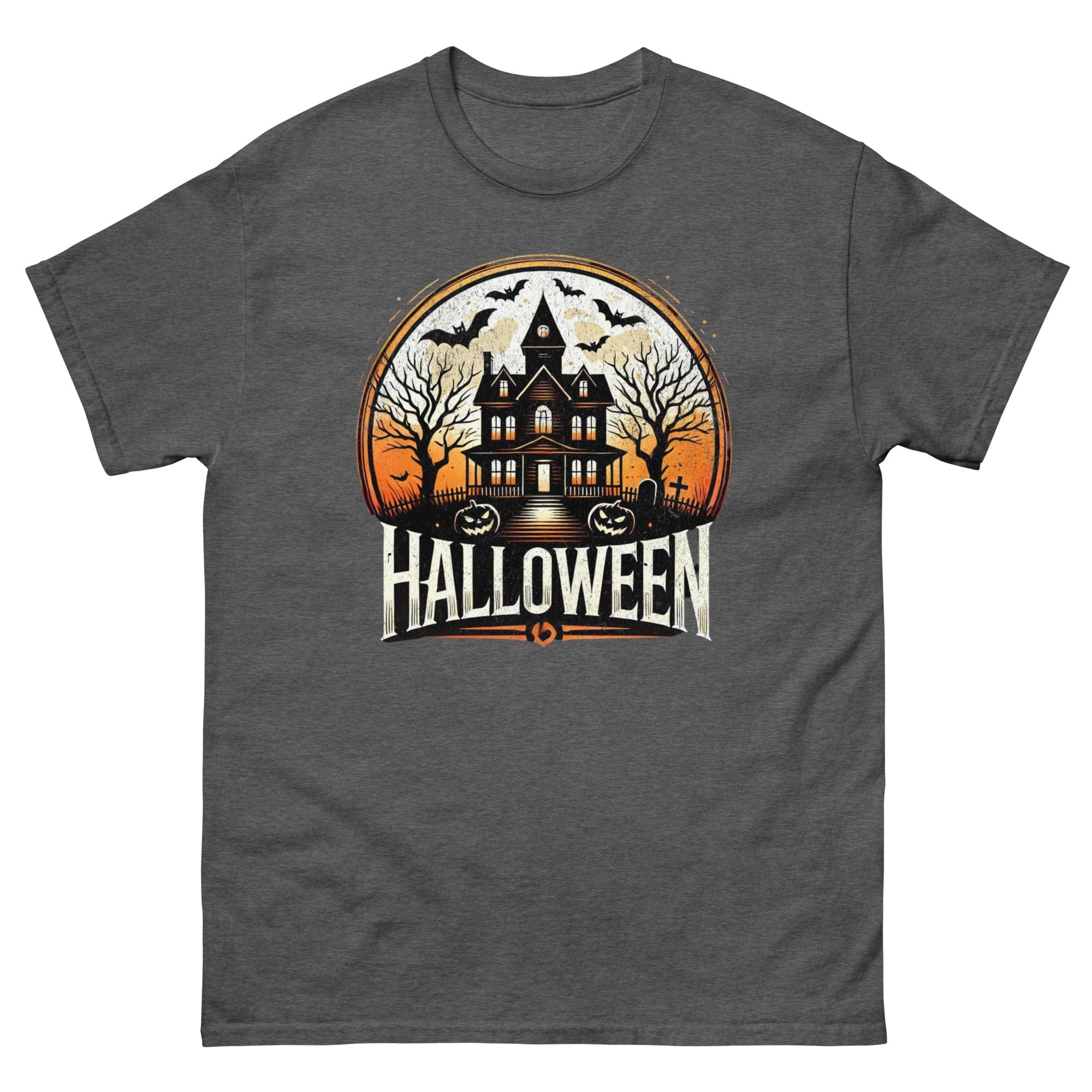 Dark Heather / S Halloween Dark Mansion T-Shirt 6057344_15843