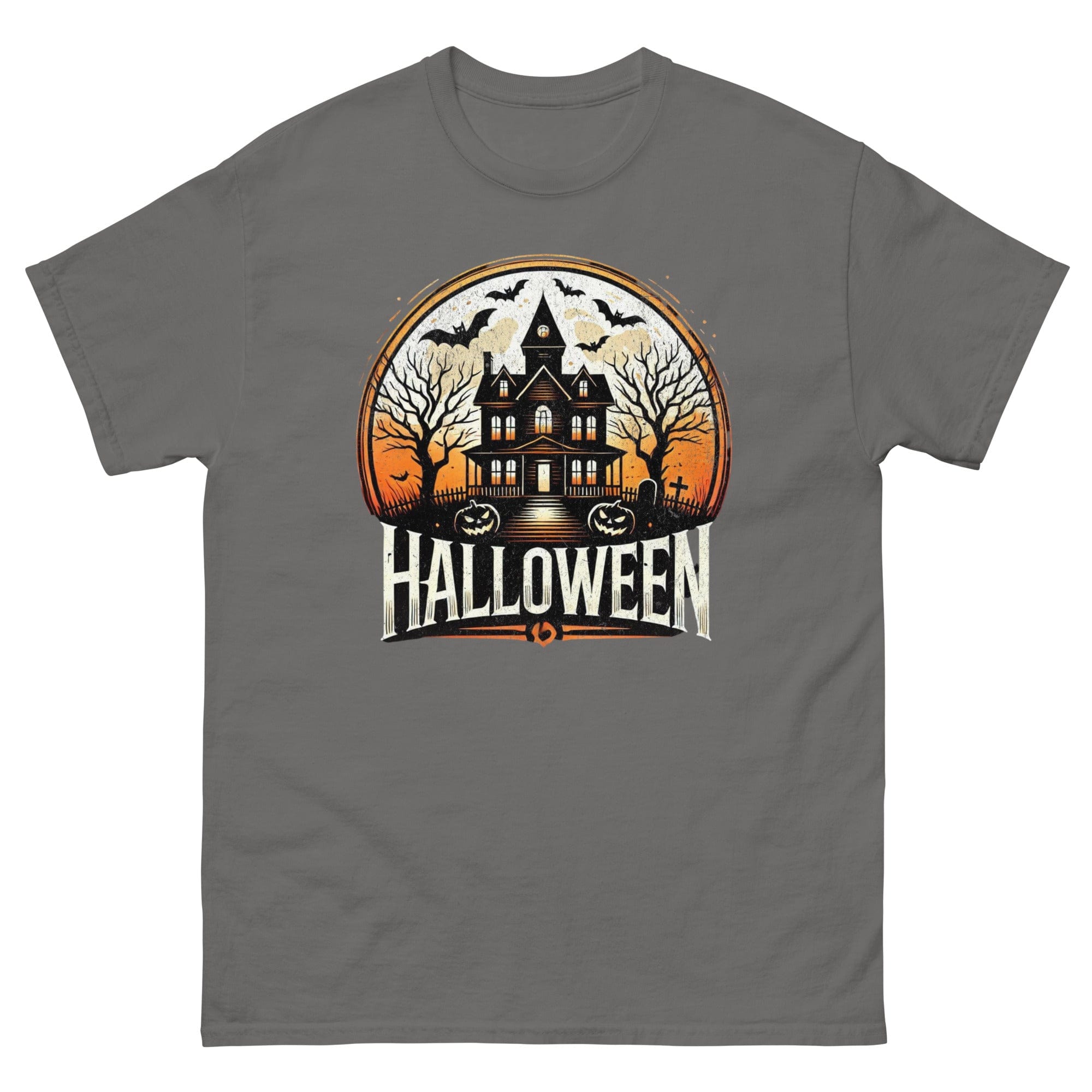 Charcoal / S Halloween Dark Mansion T-Shirt 6057344_15831