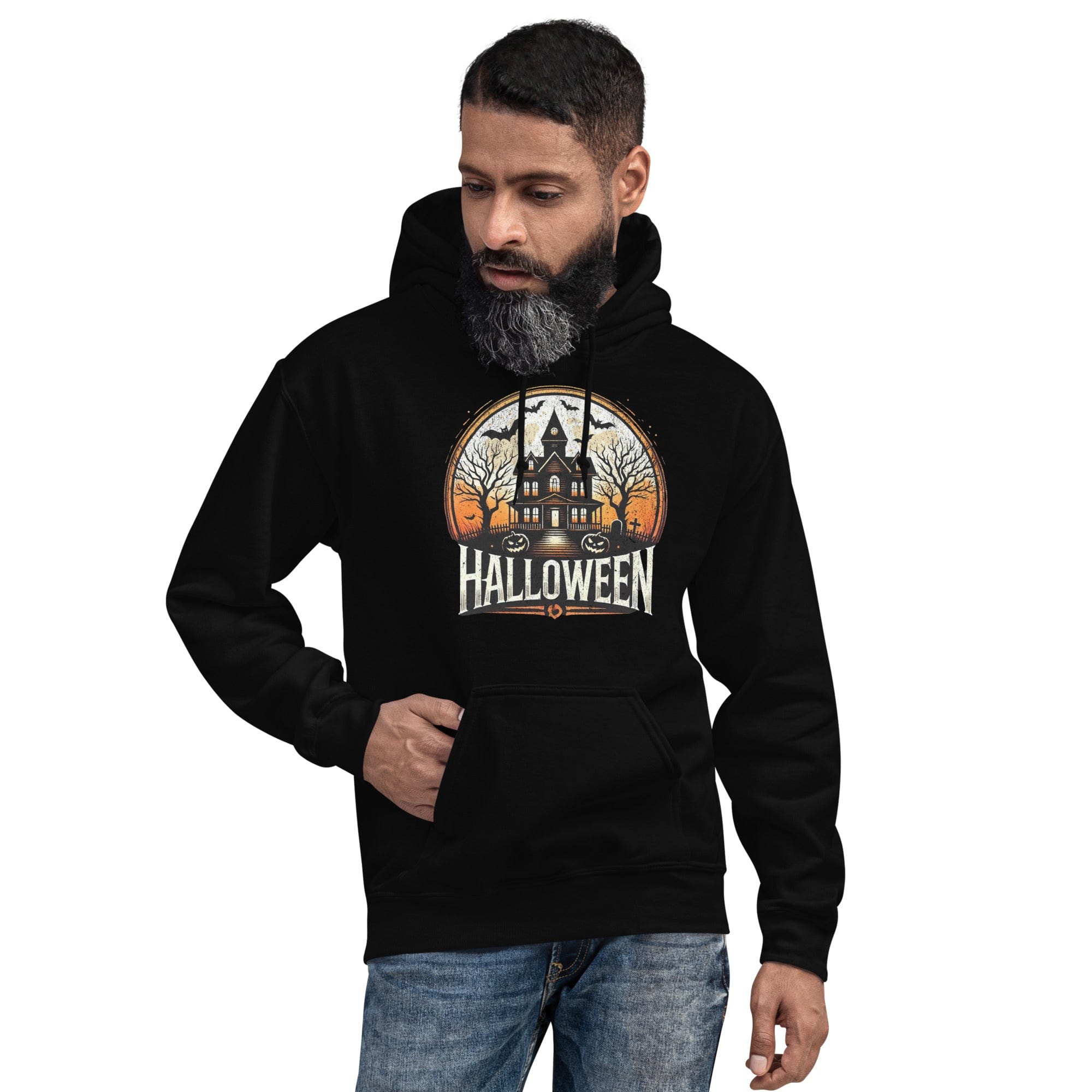 Halloween Haunted House Unisex Pullover Hoodie