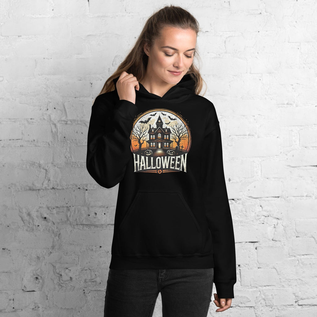 Halloween Haunted House Unisex Pullover Hoodie