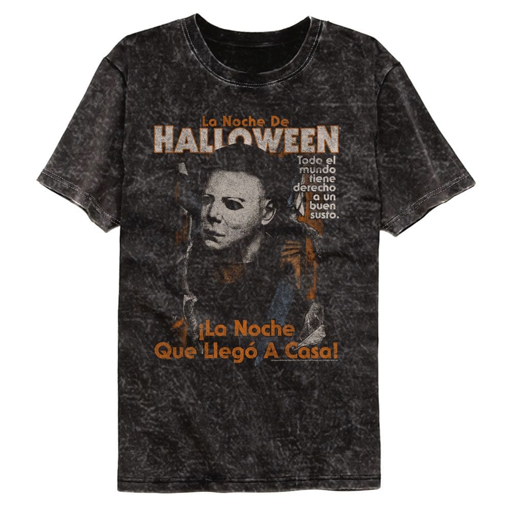 Halloween Spanish Poster Mineral Wash T-Shirt