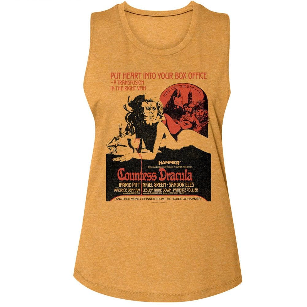 Hammer Horror Countess Dracula Poster Womens Tank Top