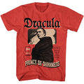 Hammer Horror Men's Prince of Darkness Red Heather T-Shirt