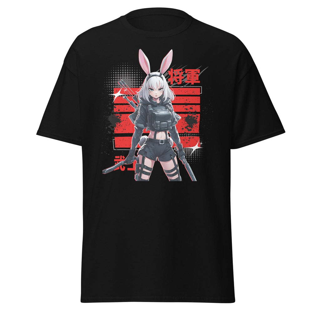 Black / S Harajuku Anime Bunny Girl Cyberpunk Warrior T-Shirt 4769387_11546