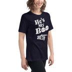 He's My Boo Halloween Women's Relaxed T-Shirt