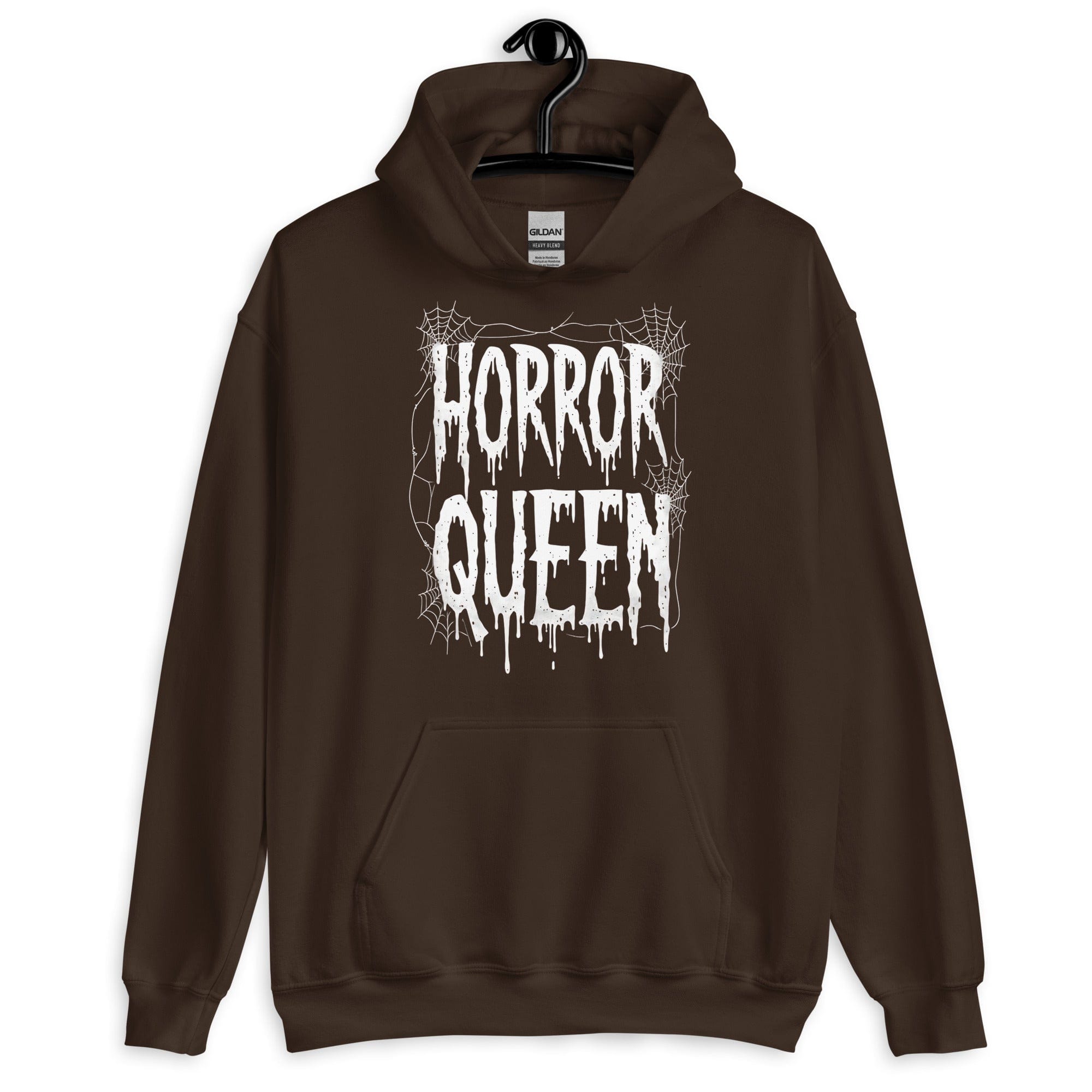 Dark Chocolate / S Horror Queen Unisex Pullover Hoodie 9277461_5554