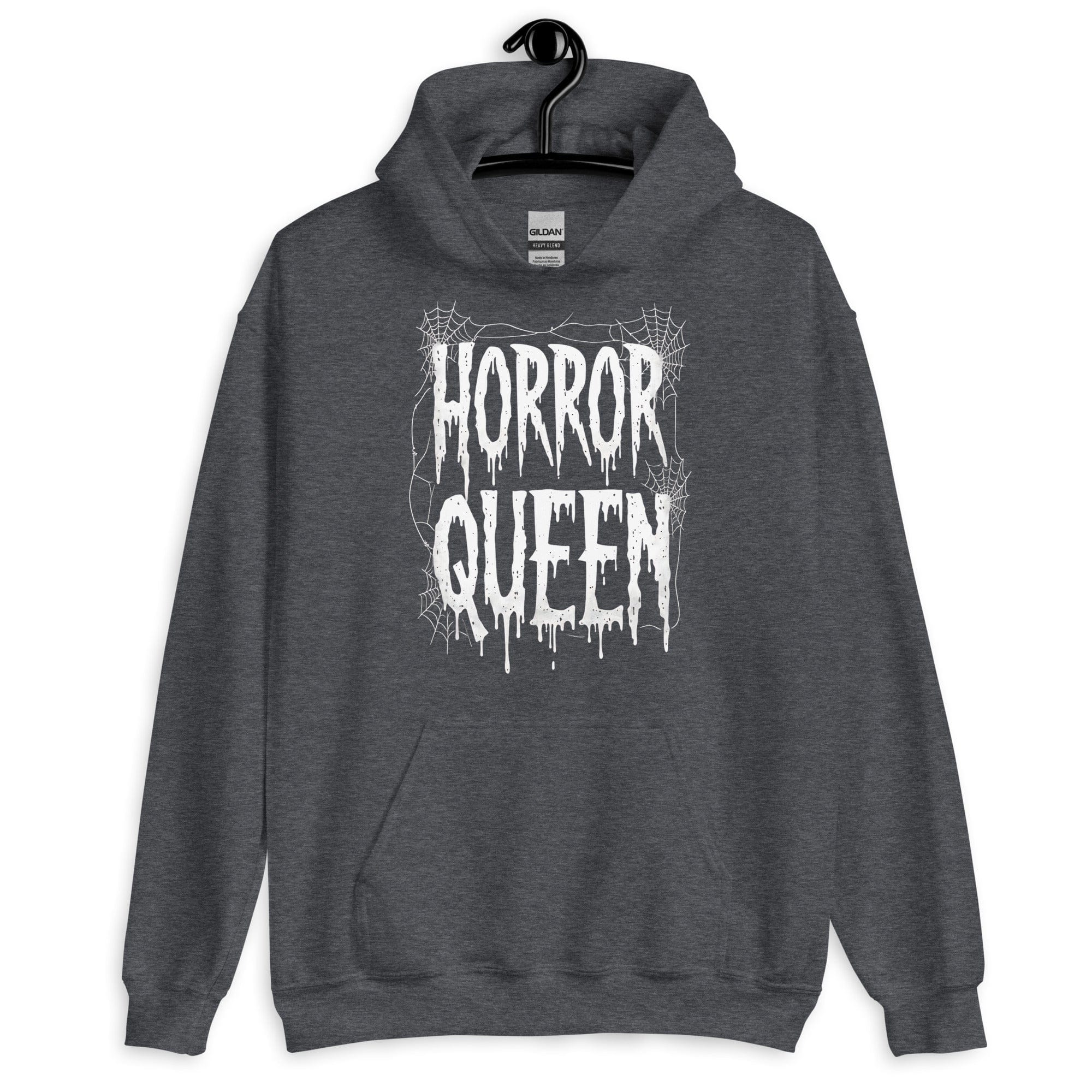 Dark Heather / S Horror Queen Unisex Pullover Hoodie 9277461_10806