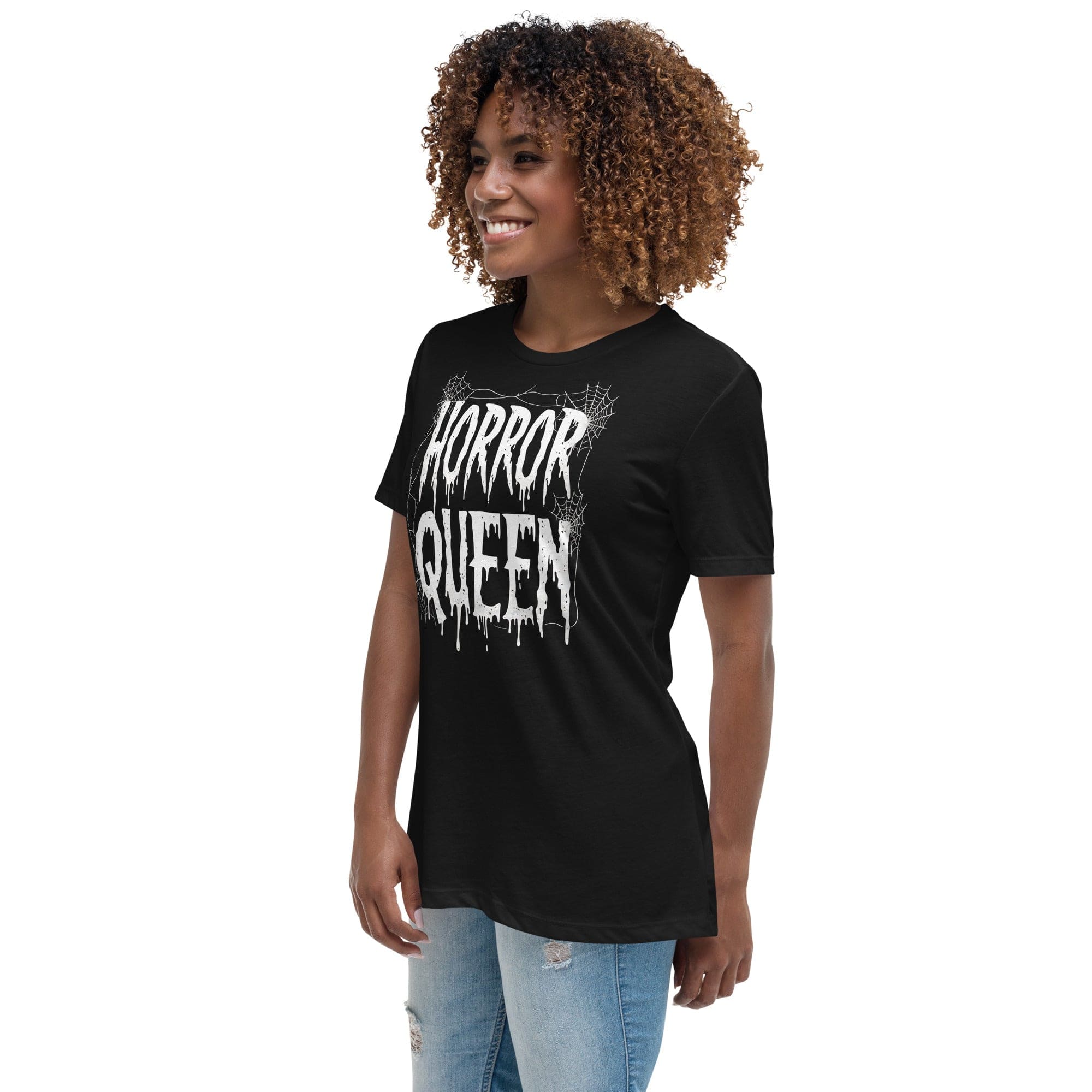 Horror Queen Web Logo Gothic Women's Relaxed T-Shirt