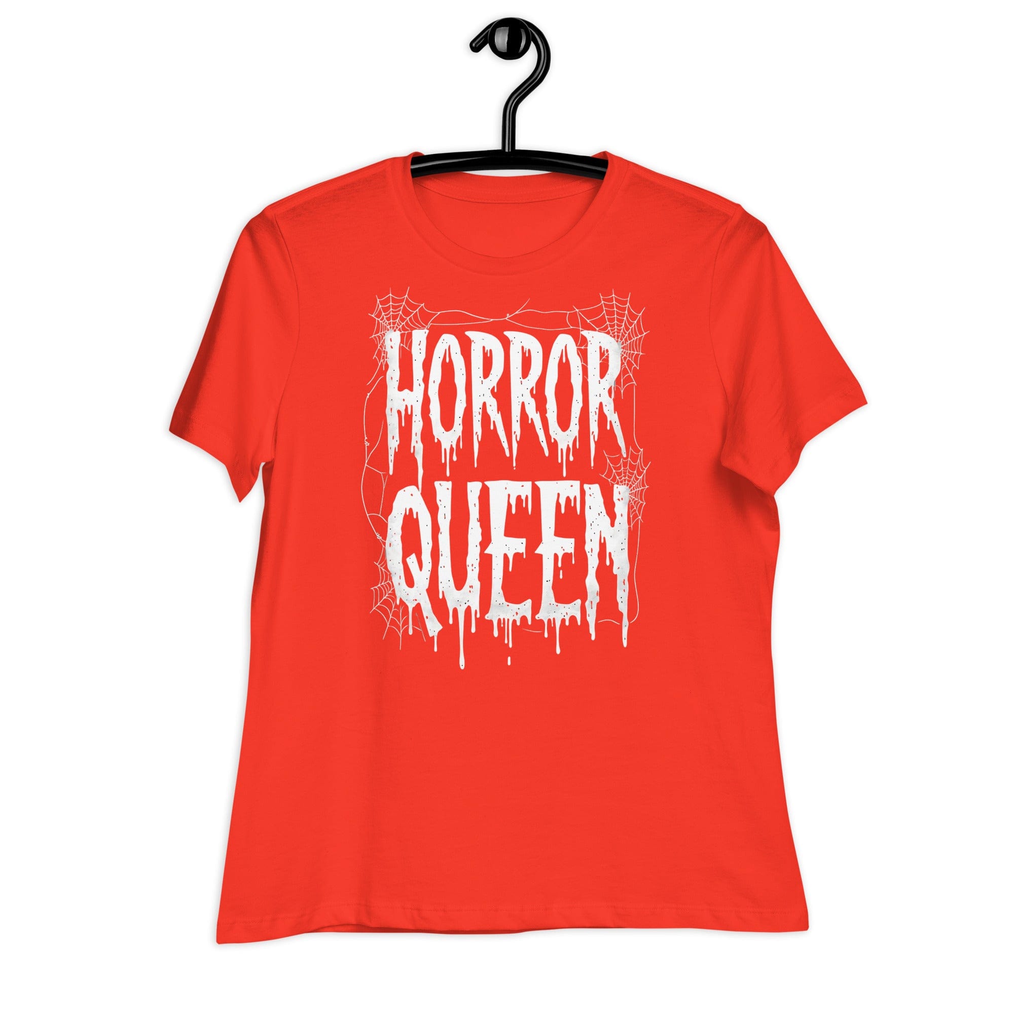 Poppy / S Horror Queen Web Logo Gothic Women's Relaxed T-Shirt 2379388_13156