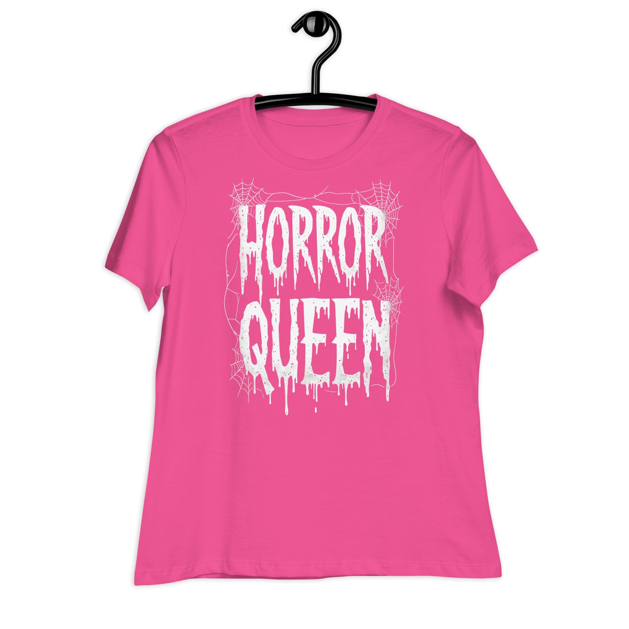 Berry / S Horror Queen Web Logo Gothic Women's Relaxed T-Shirt 2379388_10182