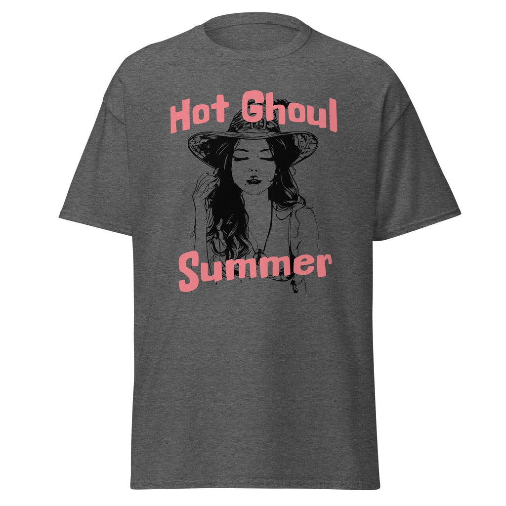 Dark Heather / S Hot Ghoul Summer Summerween Witch Unisex T-Shirt 1947258_15843