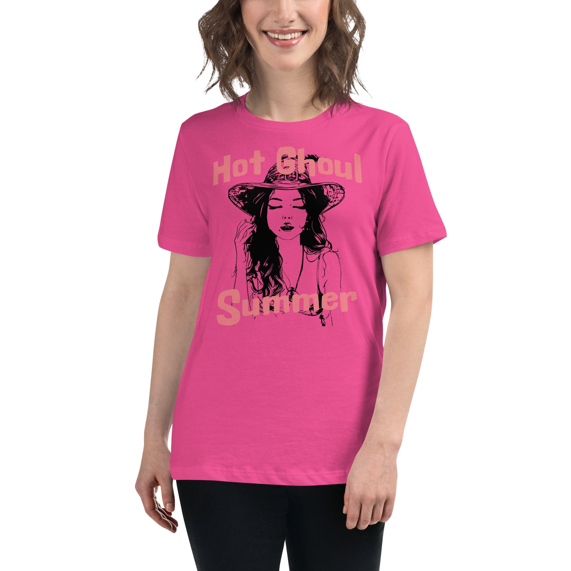 Berry / S Hot Ghoul Summer Witch Women's Relaxed T-Shirt 7741672_10182