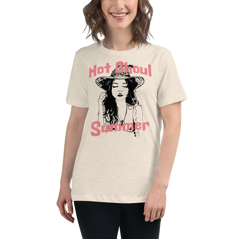 Heather Prism Natural / S Hot Ghoul Summer Witch Women's Relaxed T-Shirt 7741672_10545