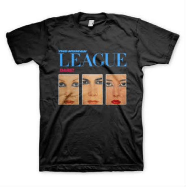 Human League Dare Black Official T-Shirt