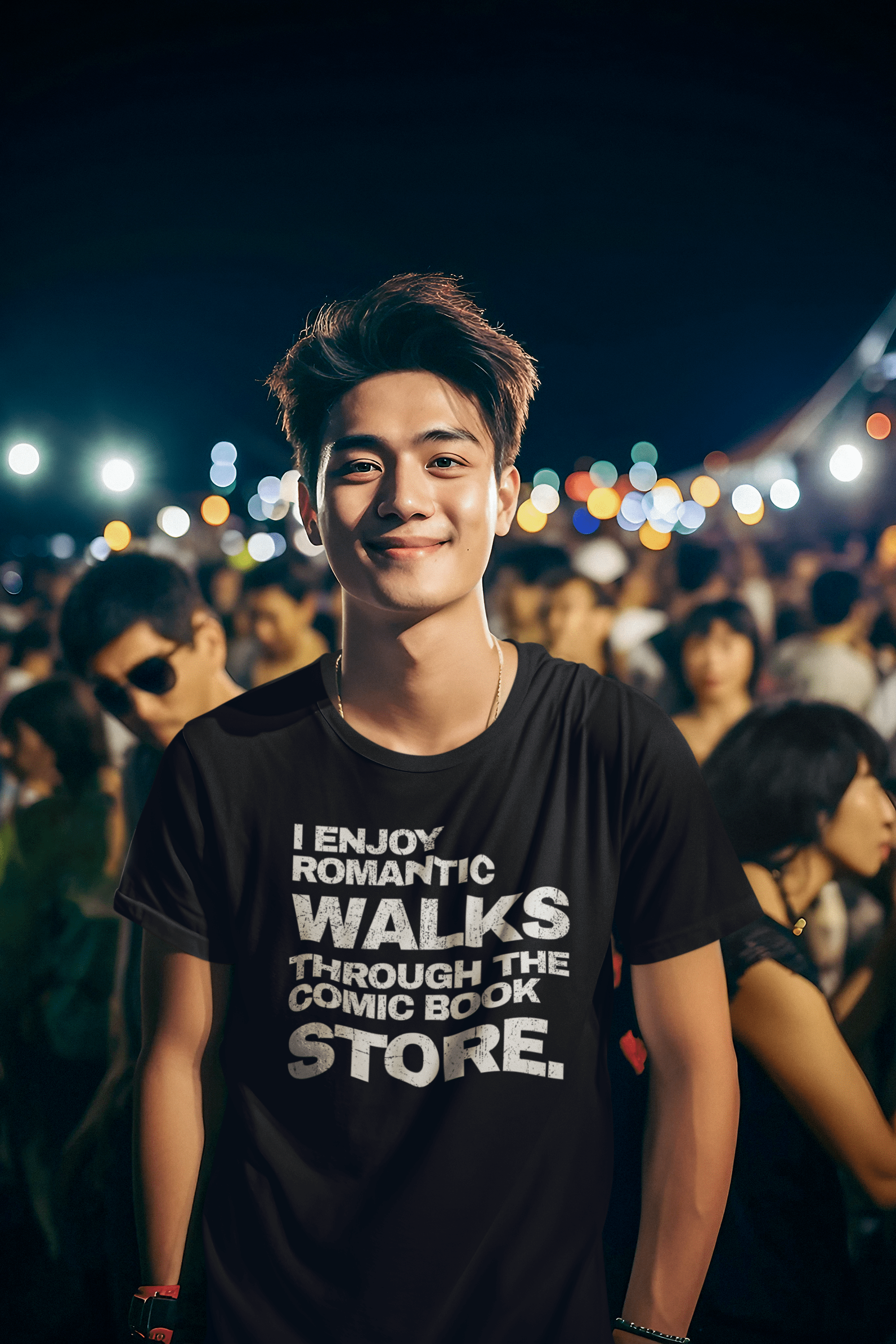 I Enjoy Romantic Walks Through The Comic Book Store T-Shirt