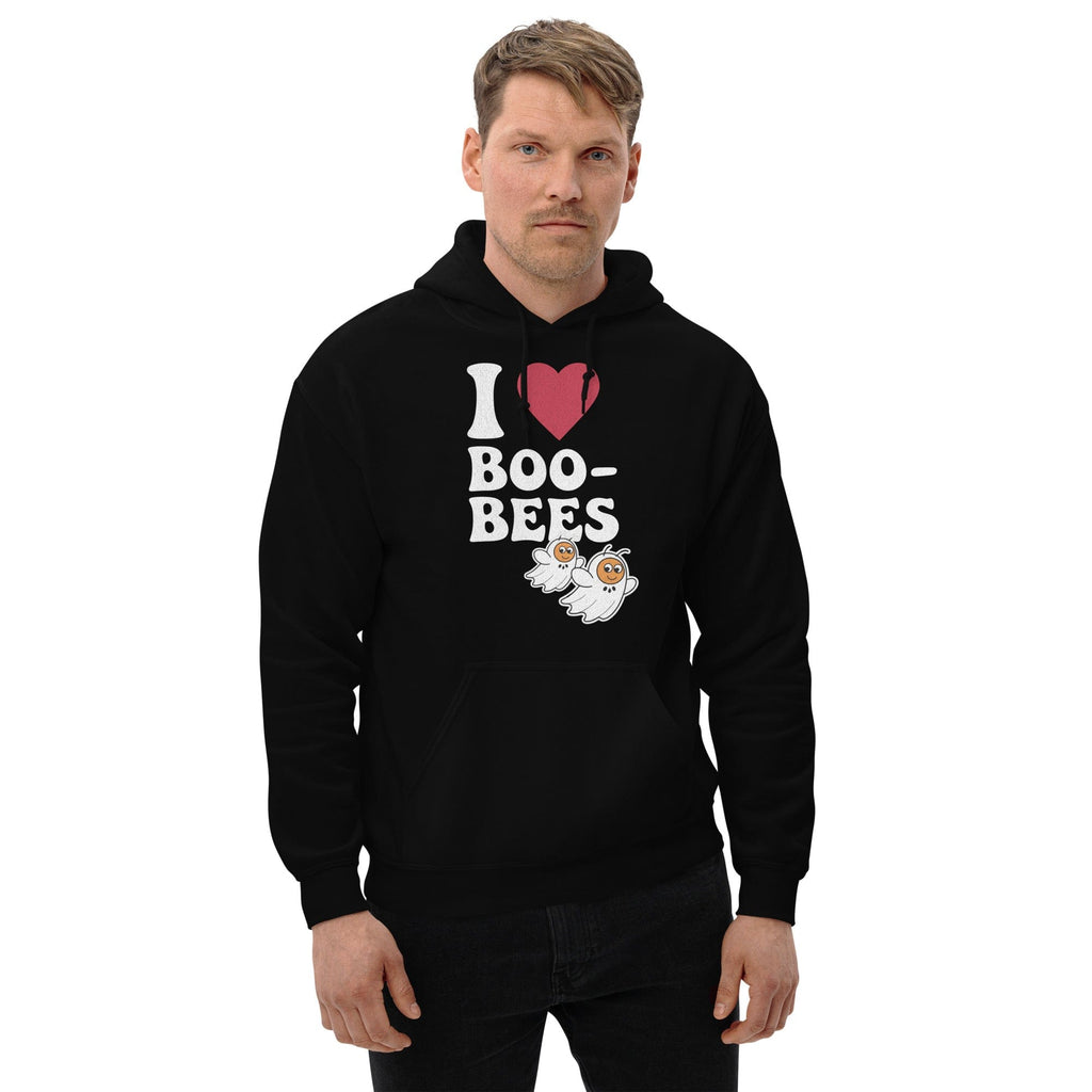 I Heart Boo Bees Funny Halloween Unisex Pullover Hoodie