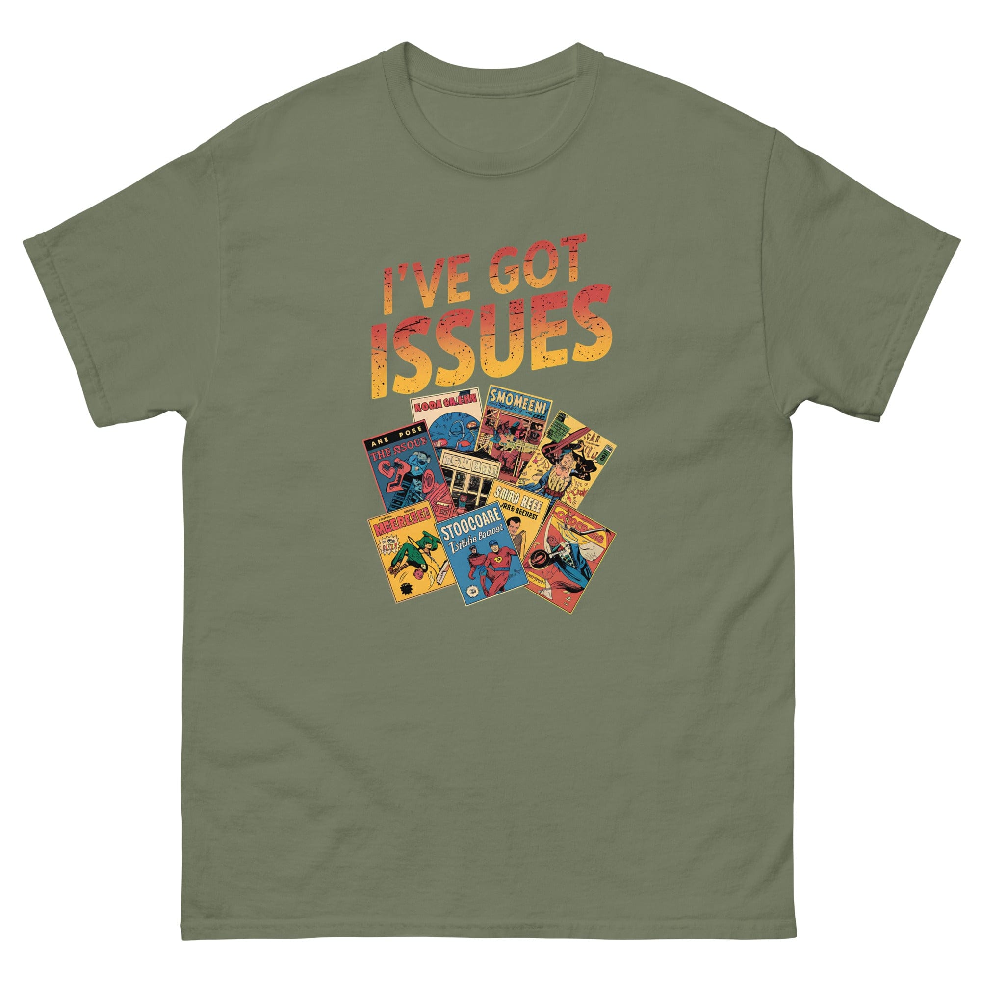 Military Green / S I've Got Issues Comic Book Collecting Unisex T-Shirt 2032620_15867