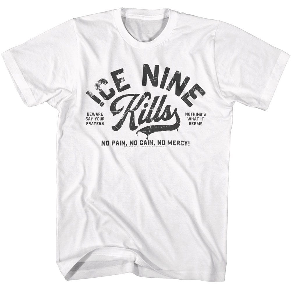 Ice Nine Kills No Pain No Gain Unisex White T-Shirt