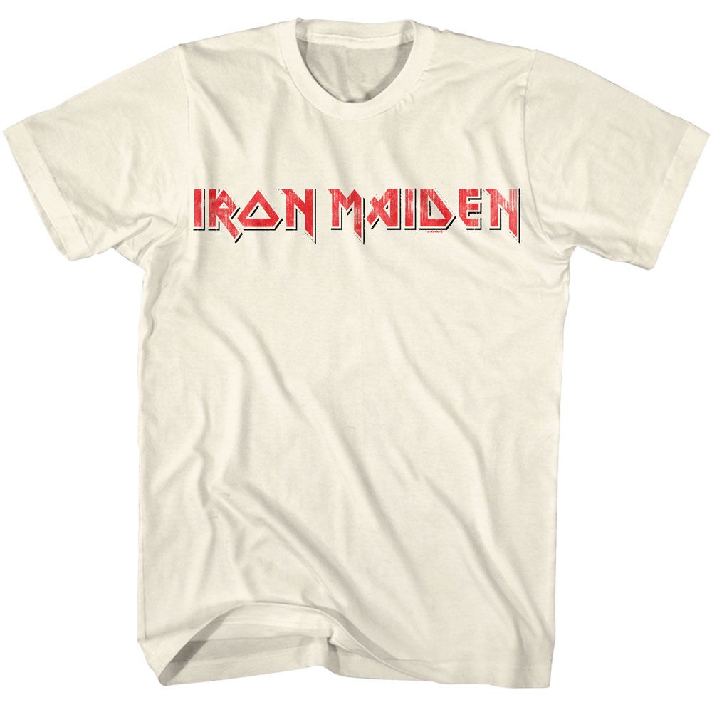 Shirt Iron Maiden Red and Black Logo Official T-Shirt