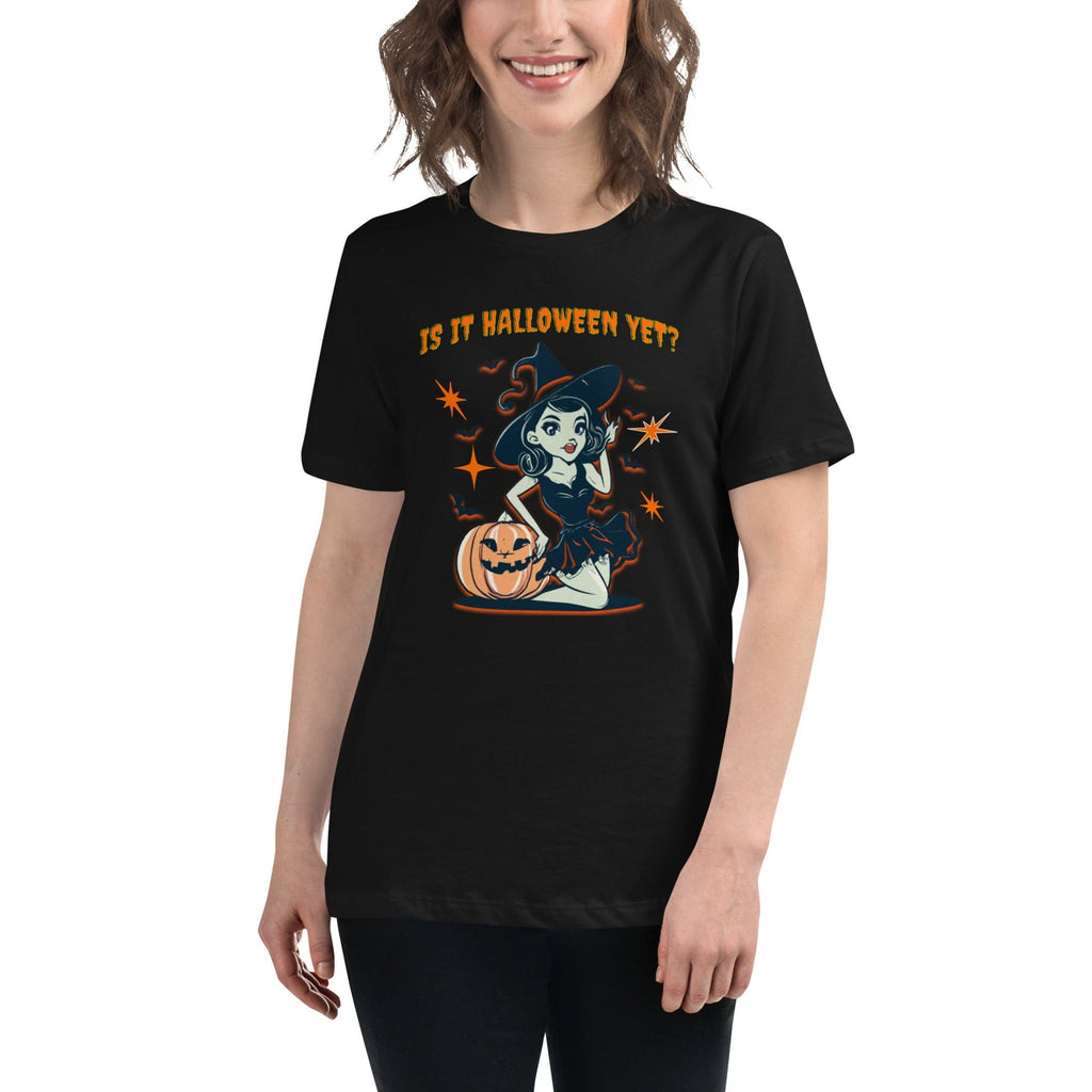 Black / S Is It Halloween Yet? Women's Relaxed T-Shirt 5090116_10187