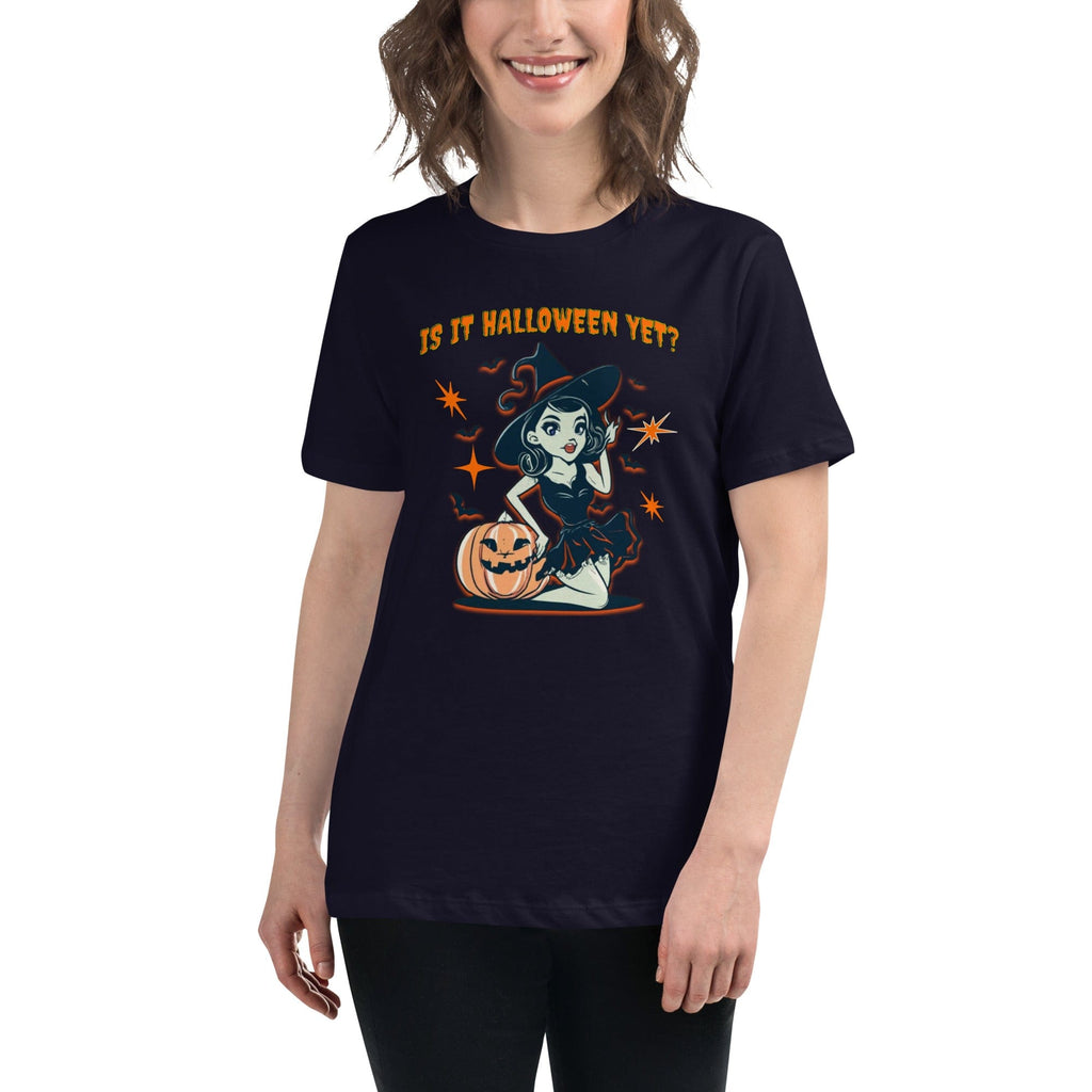 Navy / S Is It Halloween Yet? Women's Relaxed T-Shirt 5090116_10235