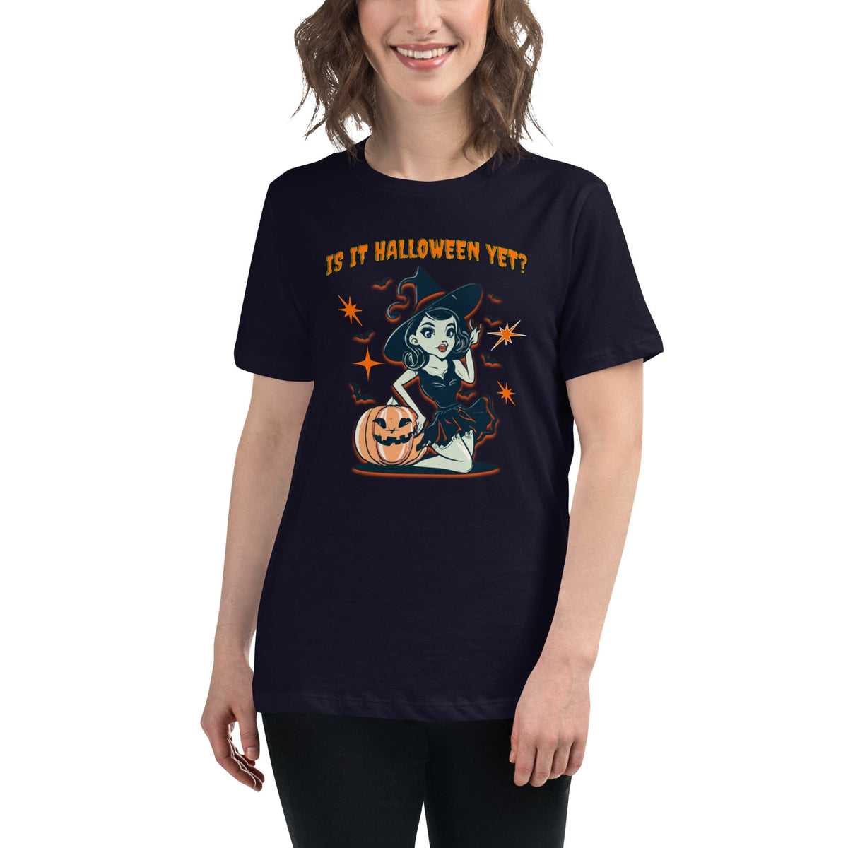 Navy / S Is It Halloween Yet? Women's Relaxed T-Shirt