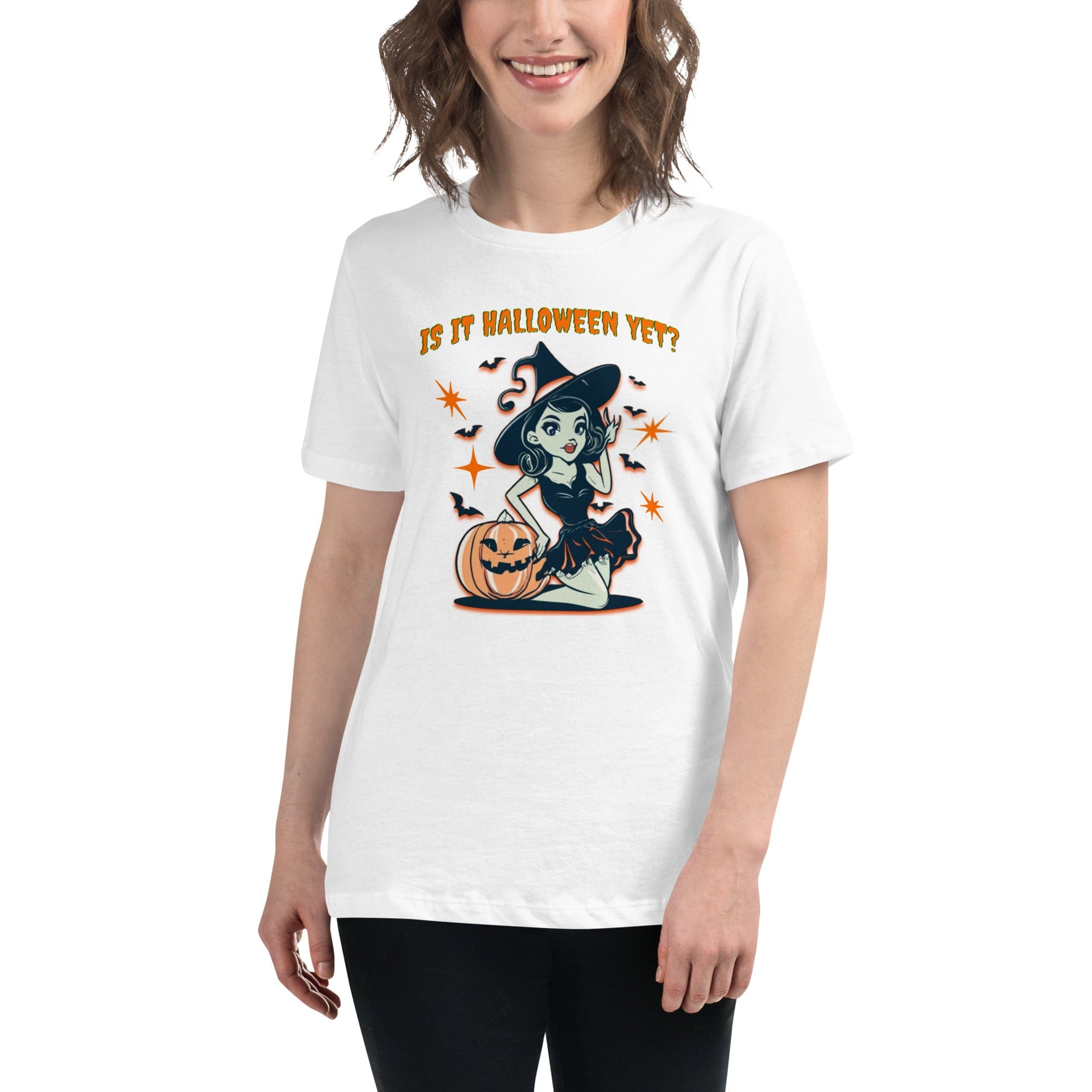 White / S Is It Halloween Yet? Women's Relaxed T-Shirt 5090116_10252