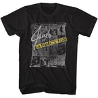 Janes Addiction Mens Newspaper Collage Black T-Shirt