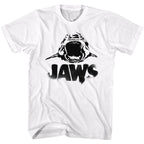 Jaws Black Logo White Unisex T-Shirt