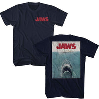 Load image into Gallery viewer, Jaws Logo and Poster T-shirt
