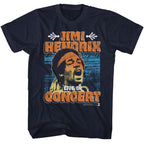 Jimi Hendrix In Concert Poster T-Shirt
