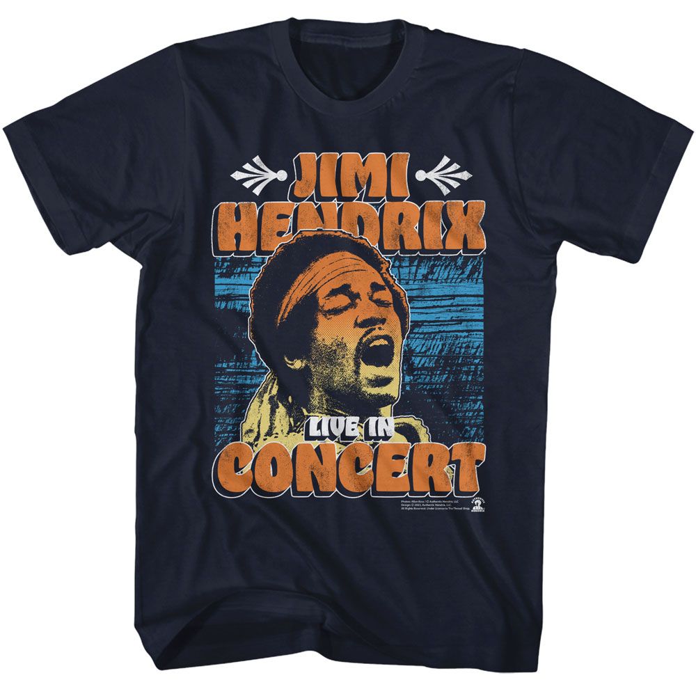 Shirt Jimi Hendrix In Concert Poster T-Shirt