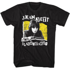 Joan Jett Men's Cutout Photo Black T-Shirt