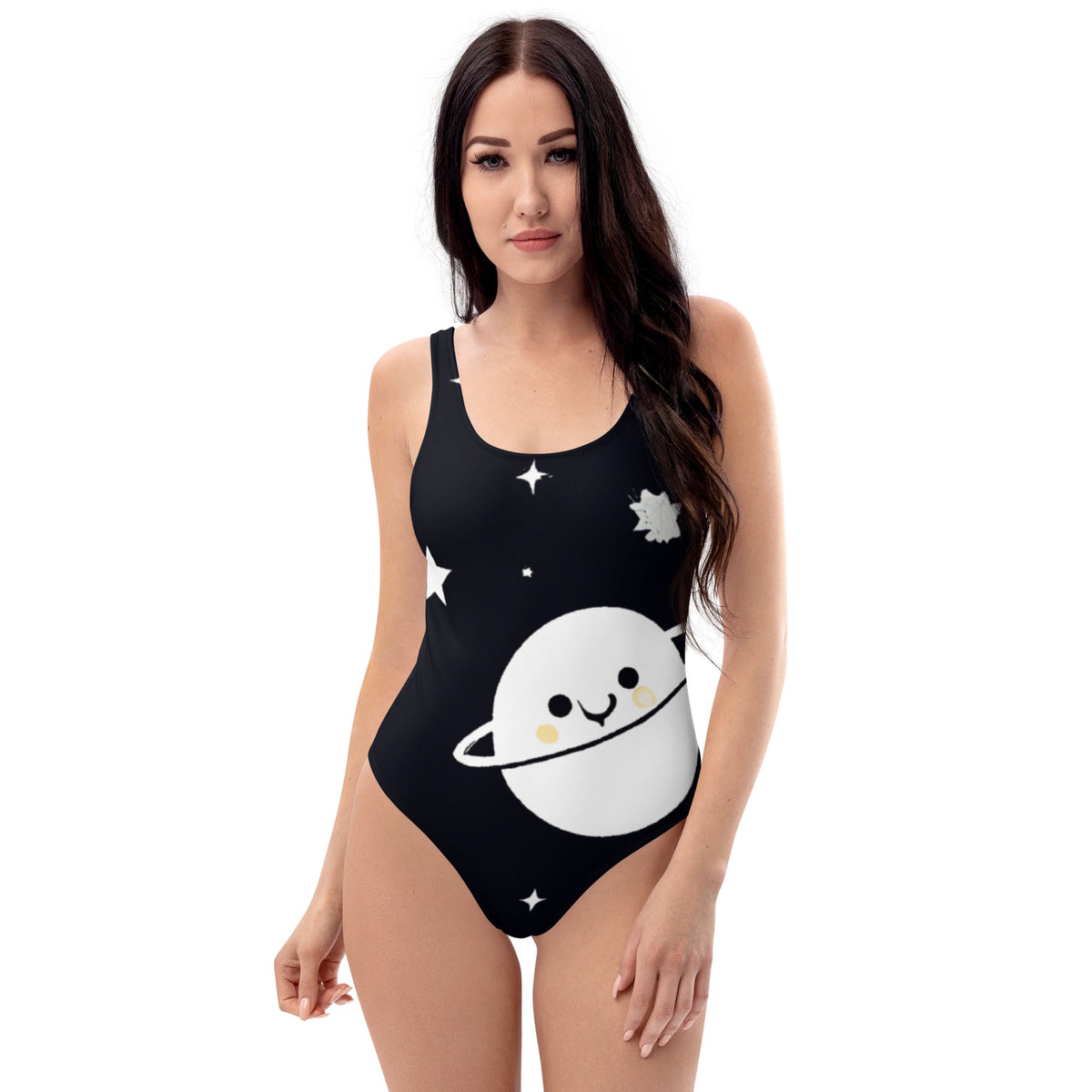 XS Kawaii Space Moon and Stars One-Piece Swimsuit 1698892_9014