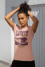 Woman Wearing Lainey Wilson Whirlwind Stars T-Shirt LWN523S, LWN523M, LWN523L, LWN523XL