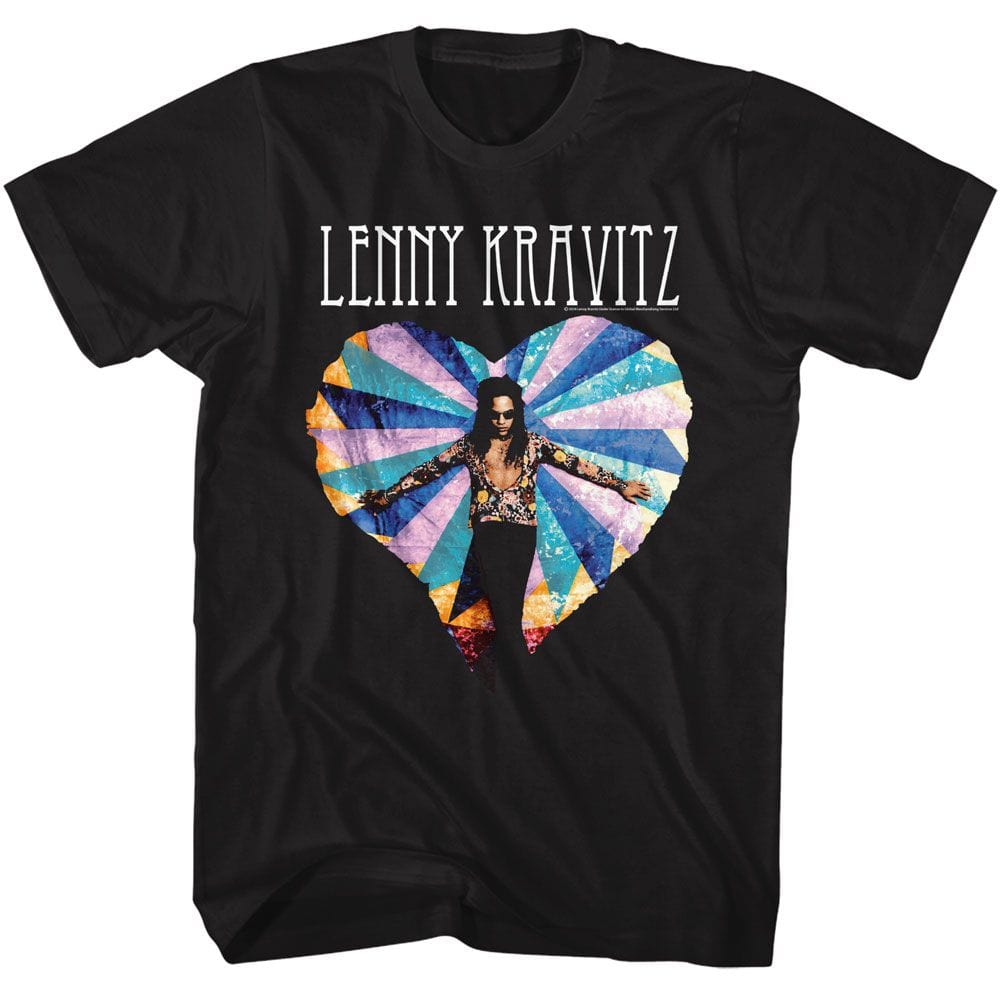 Lenny Kravitz Heart Black Unisex T-Shirt