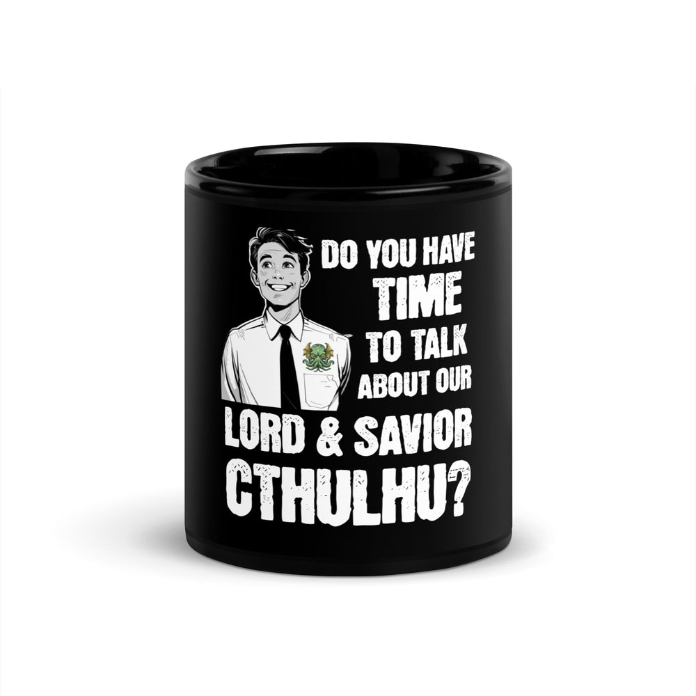 Lord & Savior Cthulhu Black Glossy Ceramic Coffee Mug