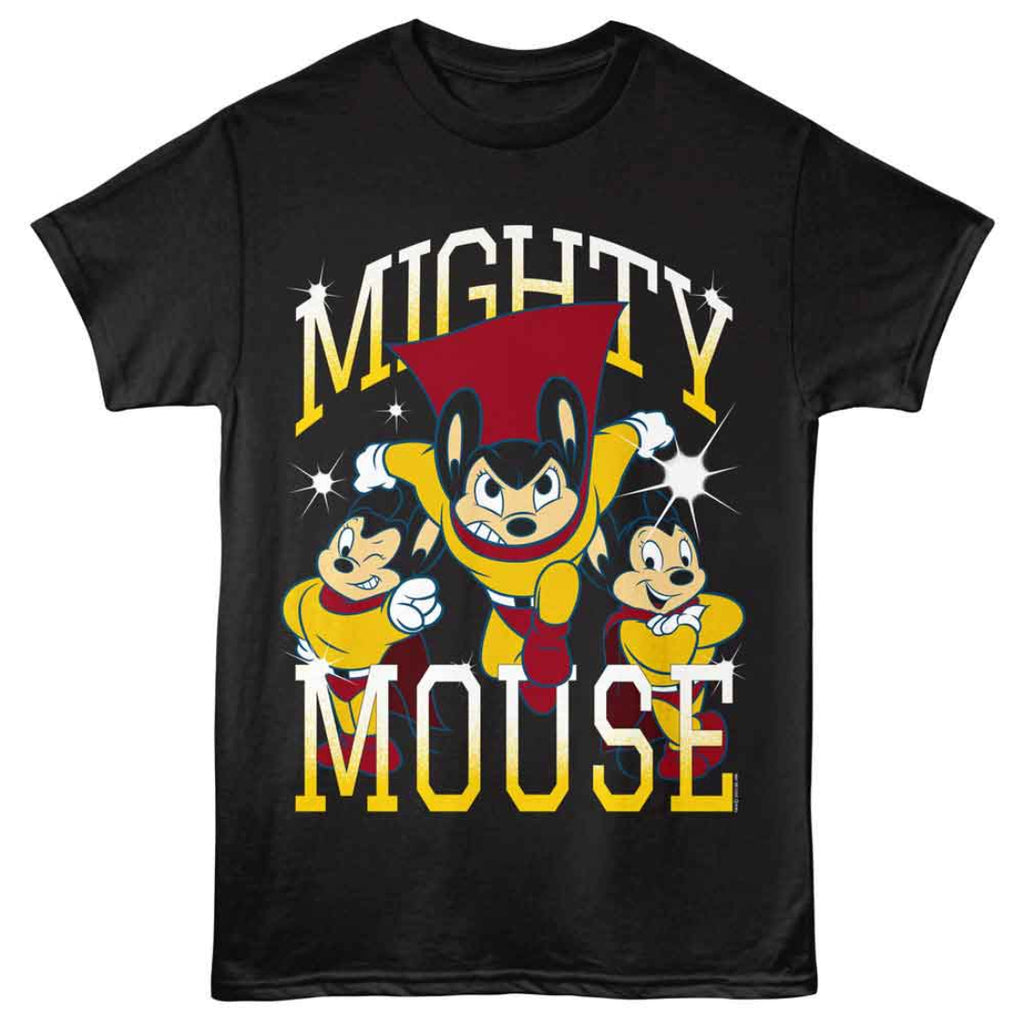 Mighty Mouse Black Official T-Shirt