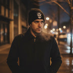 MAN WEARING MISFITS SKULL BEANIE MM-MST-HA-03