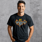 Man wearing MTV Headbangers Ball Fire Logo T-Shirt MTV512S, MTV512M, MTV512L, MTV512XL, MTV512XXL